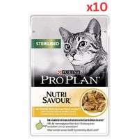 Pro Plan Sterilised Cat Gig Chicken 85G, Pack Of 10