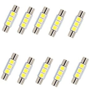 10pcs c5w 31mm 28mm Car LED License Plate Lights Light Bulbs SMD LED 3 Energy Saving Plug and play Best Quality For universal All years Lightinthebox