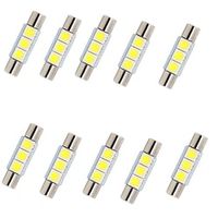 10pcs c5w 31mm 28mm Car LED License Plate Lights Light Bulbs SMD LED 3 Energy Saving Plug and play Best Quality For universal All years Lightinthebox - thumbnail