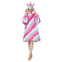 Adults' Kigurumi Pajamas Cartoon Onesie Pajamas YellowBlue Cosplay For Men and Women Animal Sleepwear Cartoon Festival / Holiday Costumes miniinthebox - thumbnail