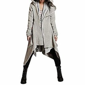winter casual hoodie zipper jacket womens asymmetric solid quilted coat overcoat Lightinthebox