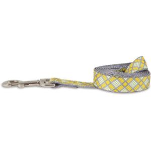 Petmate Plaid Leash - Yellow - 1" x 6'