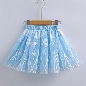 Kids Girls' Skirt Graphic Active Daily Cotton 3-10 Years Spring Light Blue Lightinthebox