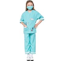 Doctor Cosplay Costume Outfits for Girls Kids with Mask Children Cosplay miniinthebox - thumbnail