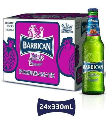 Barbican Pomegranate Malt Beverage 330ml (Pack of 24)