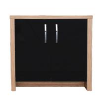 Aqua One Inspire 80 Cabinet 80X40X75Cm Black Gloss Door, Walnut - thumbnail