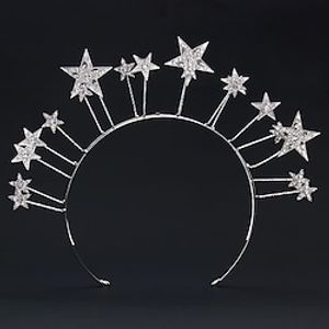 Birthday Crown Birthday Party Five-star Crown Rhinestone Alloy Headband Children's Day Performance Headdress Hair Accessories Lightinthebox