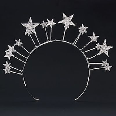 Birthday Crown Birthday Party Five-star Crown Rhinestone Alloy Headband Children's Day Performance Headdress Hair Accessories Lightinthebox