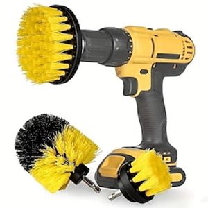 3pcs Drill Brush Set, Power Scrubber Wash Cleaning Brushes Tool Kit, Clean All Purpose Drill Brush For Grout Floor Tub Shower Tile Bathroom Kitchen Surface Lightinthebox