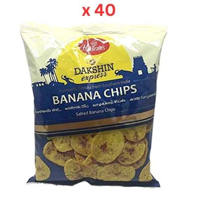 Haldirams Dakshin Express Salted Banana Chips 180gm - Pack Of 40