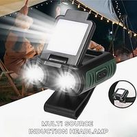 Inductive Hat Light Dual Light Foldable Night Fishing Hunting Light 5W USB Rechargeable Multi-function Outdoor Hat Clip Light Lightinthebox - thumbnail