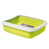 Georplast Big Cat Litter Tray - Limegreen Pack Of 2