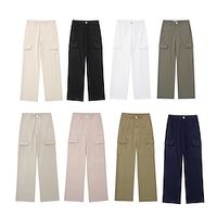 Women's Cargo Pants Pants Trousers Full Length Fashion Streetwear Street Daily Gray Green rice white XS S Fall Winter Lightinthebox - thumbnail