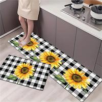 Sunflowers Area Rug Kitchen Mat Non-Slip Oil Proof Floor Mat Livingroom Rug Indoor Outdoor Mat Bedroom Decor Bathroom Mat Entrance Rug Door Mat Lightinthebox