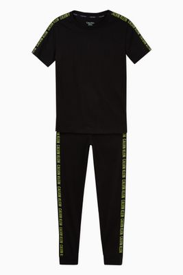 Pyjama Set in Organic Cotton Jersey Pyjama Set in Organic Cotton Jersey