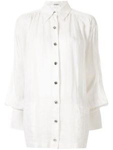 Chanel Pre-Owned balloon sleeve shirt - White