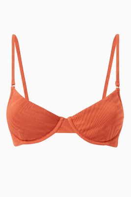 Brad Bikini Top in Textured Lycra Brad Bikini Top in Textured Lycra
