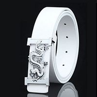 Men's Waist Belt Leather Belt Solid Colored miniinthebox - thumbnail