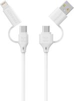 Promate Charging Cable, QUADCORD-PD60.WHITE