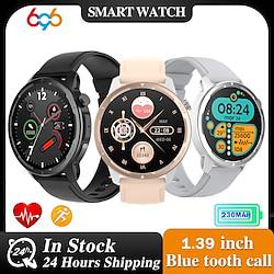 696 S52M Smart Watch 1.39 inch Smart Band Fitness Bracelet Bluetooth Pedometer Call Reminder Sleep Tracker Compatible with Android iOS Women Men Hands-Free Calls Message Reminder IP 67 46mm Watch Case Lightinthebox