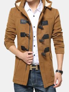 Mens Warm Woolen Trench Coat