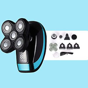 Electric Shaver Razor Rechargeable Razor Washing 5 Heads Bald Machine Lightinthebox