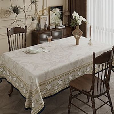 Farmhouse Retro Tablecloth Rectangular, Home Table Decor Waterproof and Oil-proof Table Cloth Cover for Dining, Patry, Family miniinthebox
