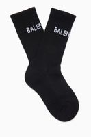 Logo Tennis Socks in Sponge Knit