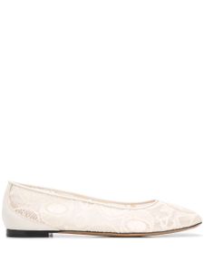 Chloé Lauren lace ballerina shoes - NEUTRALS