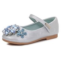 Girls' Flats Daily Flower Girl Shoes Princess Shoes School Shoes Rubber PU Portable Shock Absorption High Elasticity Princess Shoes Big Kids(7years ) Little Kids(4-7ys) Daily Walking Shoes Crystal Lightinthebox - thumbnail