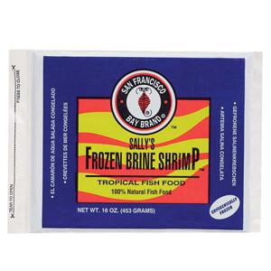 San Fransisco Bay Brine Shrimp Frozen Flat 16 Oz 453g