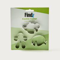 Findz 3-Piece Cookie Cutter Set