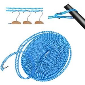 3-10m Windproof Clothesline Camping Clothesline Durable Travel Clothes Line Rope Portable Clothes Drying Line Heavy Duty Laundry Line Length Adjustable Non-slip Clothing Line Outdoor Indoor miniinthebox