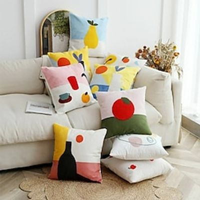 Nordic Ins Style Living Room, Sofa, Pillow, Cushion, Towel Embroidery Sample Room, Hotel Bed Head, Backrest, Cushion, Pillow Cover miniinthebox