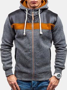 Zip Up Casual Sport Hooded Tops