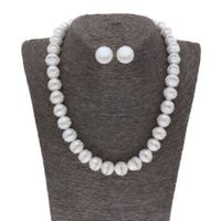 Sri Jagdamba Pearls Cherry 1 Line Round Pearl Set - JPJUN-20-160