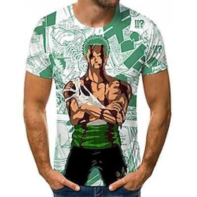 One Piece Cosplay T-shirt Cartoon Manga Print Graphic T-shirt For Men's Women's Unisex Adults' 3D Print 100% Polyester Party Festival miniinthebox