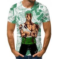 One Piece Cosplay T-shirt Cartoon Manga Print Graphic T-shirt For Men's Women's Unisex Adults' 3D Print 100% Polyester Party Festival miniinthebox