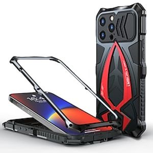 Phone Case For Apple Back Cover Silicone iPhone 13 iPhone 13 Pro iPhone 13 Pro Max Mini Shockproof anti-drop Solid Colored Geometric Pattern Aluminum Alloy Silica Gel miniinthebox