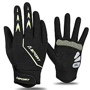 cycling gloves bike motorcycle: bicycle gloves for men women shock-absorbing padded mountain biking gloves with touch screen full finger bicycle goves for riding - antiskid breathable Lightinthebox