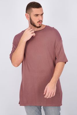 Mens Knitted Oversize T-Shirt Brown Mens Knitted Oversize T-Shirt Brown