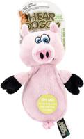 Hear Doggy Flattie Pig With Chew Guard Technology And Silent Squeak Technology Plush Dog Toy