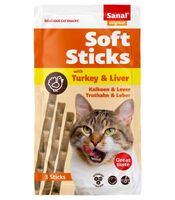 Sanal Cat Soft Sticks Turkey & Liver - (Buy 3 Get 1 Free)