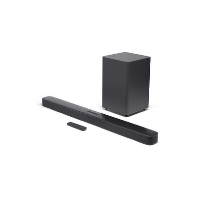 JBL 2.1 Channel Soundbar | Wireless sub woofer | 300Watt | JBL-BAR21-DB-BLKUK | Black Color JBL 2.1 Channel Soundbar | Wireless sub woofer | 300Watt | JBL-BAR21-DB-BLKUK | Black Color