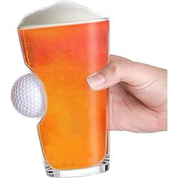 Golf Ball Beverage Glass Set, Golf Beer Glasses for Men, Glass with Real Golf Ball for Golfers Lightinthebox