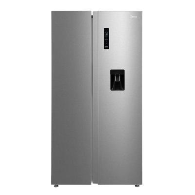 Midea 704L Gross Capacity Side by Side Refrigerator With Water Dispenser, Electronic Touch Screen, Silver MDRS704FIE02AE