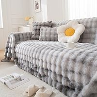 Sherpa Towel Couch Covers Sectional Sofa Cover Blanket For Dogs Pet Anti-Scratch Slipcovers For Love Seat,L Shaped,3 Seater,Arm Chair,Washable Couch Furniture Protector Lightinthebox - thumbnail