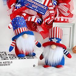 Striped Five-Star Faceless Doll Decoration for American Independence Day: Cute Gnome Old Man Doll For Memorial Day/The Fourth of July Lightinthebox