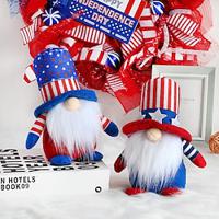 Striped Five-Star Faceless Doll Decoration for American Independence Day: Cute Gnome Old Man Doll for Fourth of July Lightinthebox