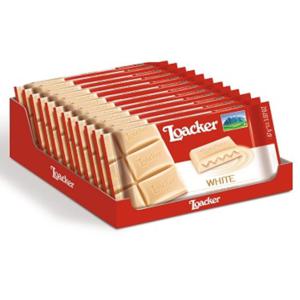 Loacker Chocolate Bar White 12 X 87Gms (UAE Delivery Only)